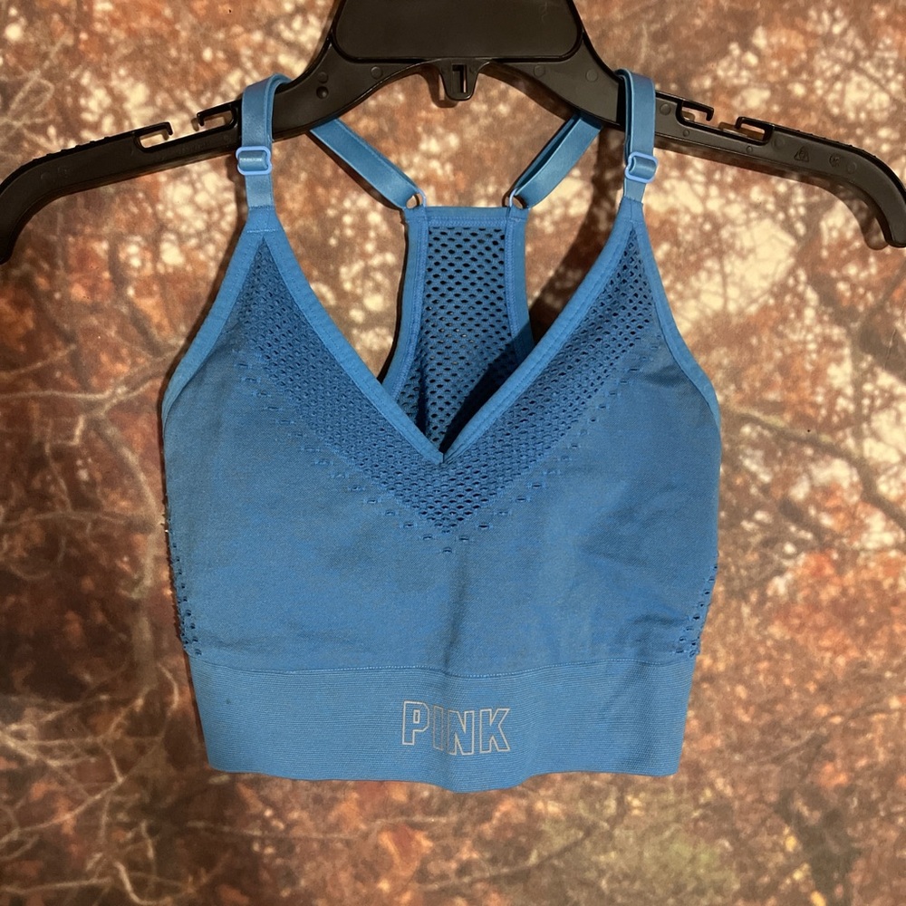 PINK Victoria's Secret Vibrant Blue Sports Bra